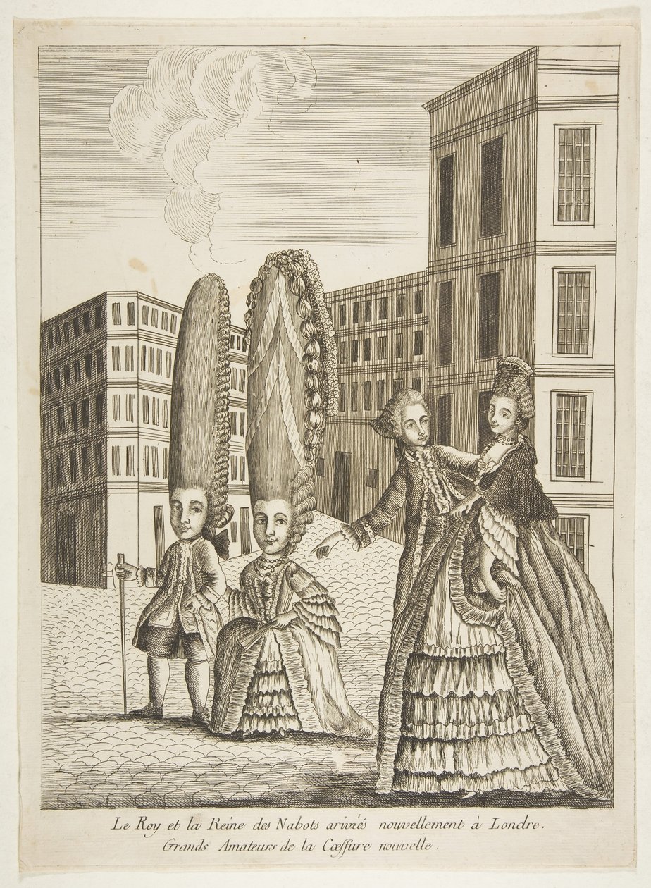 Le Roi et la Reine des Nabots arrivés nouvellement à Londres. Grands amateurs de la... - Unbekannt