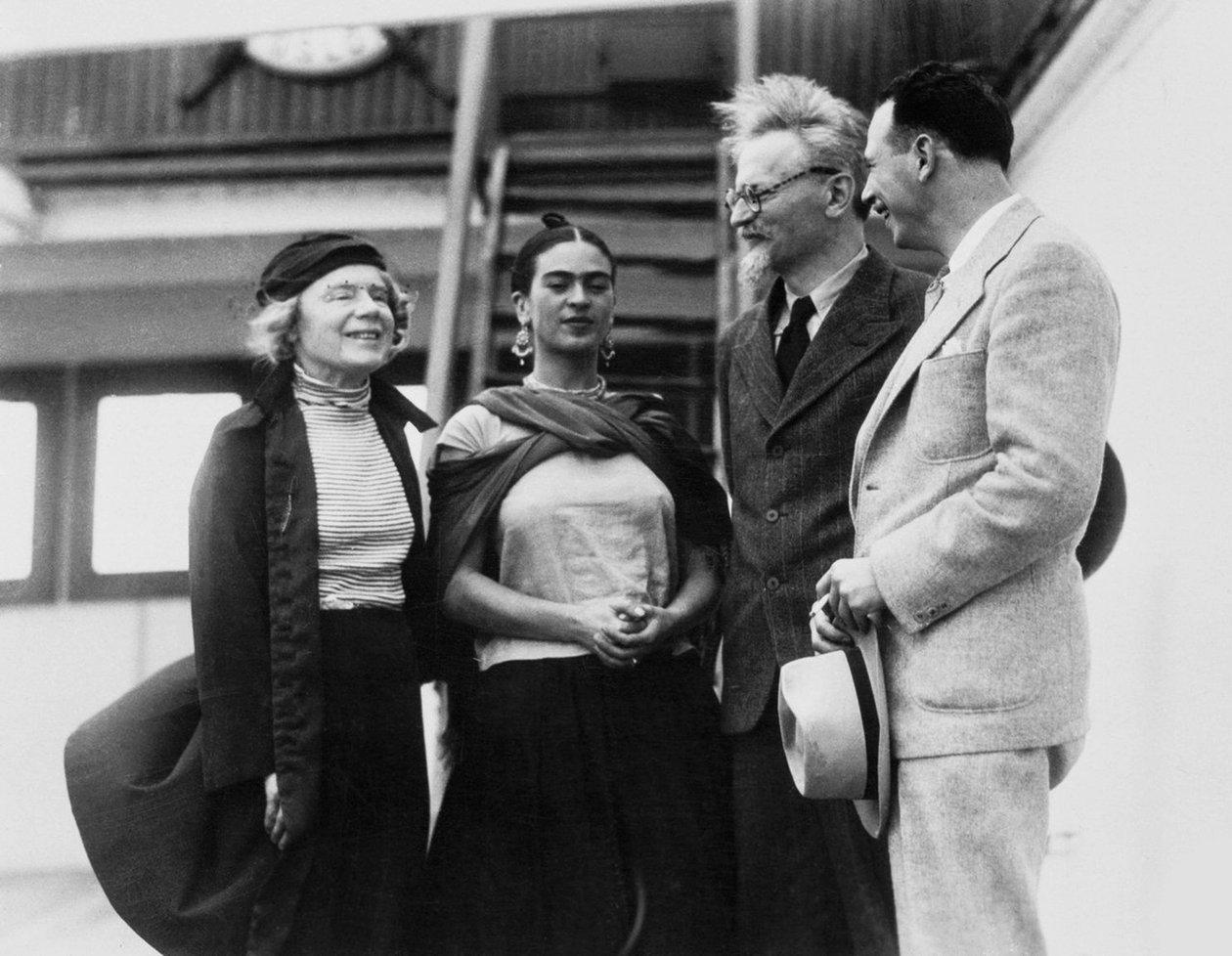 Léon Trotsky avec sa femme Natalia Sedova et l