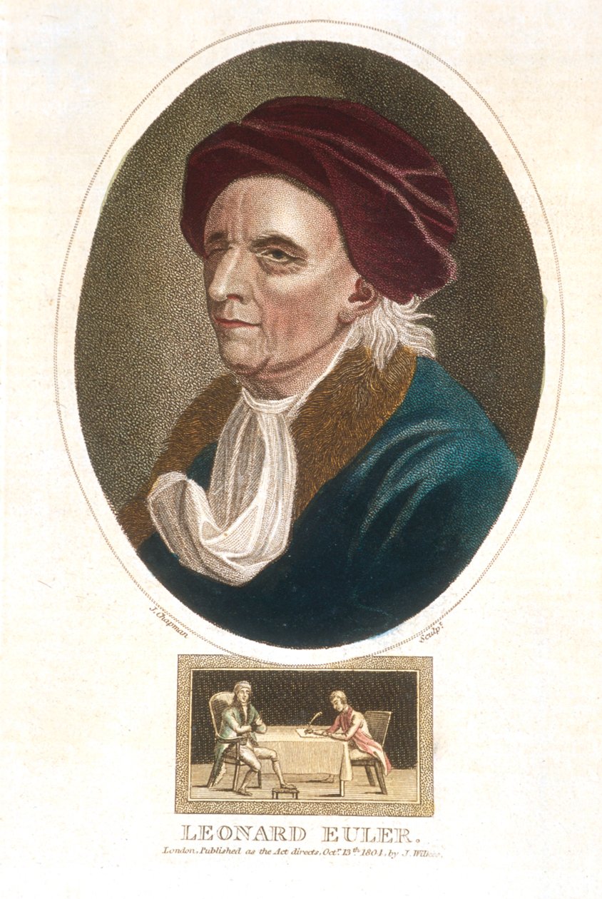 Leonhard Euler 1707-1783, mathématicien suisse, 1801 - Unbekannt