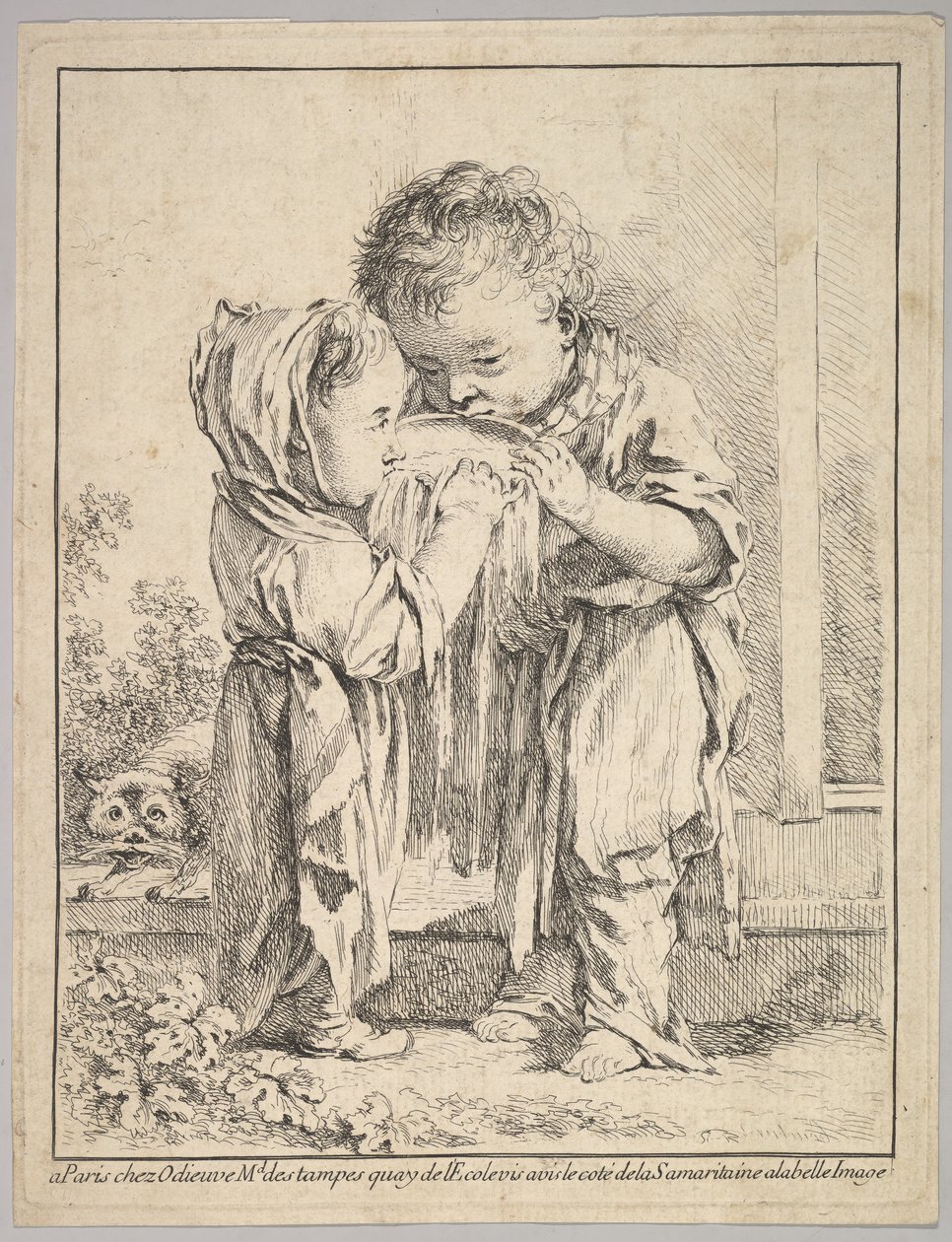 Les Petits Buveurs de Lait, 18ème siècle - Unbekannt