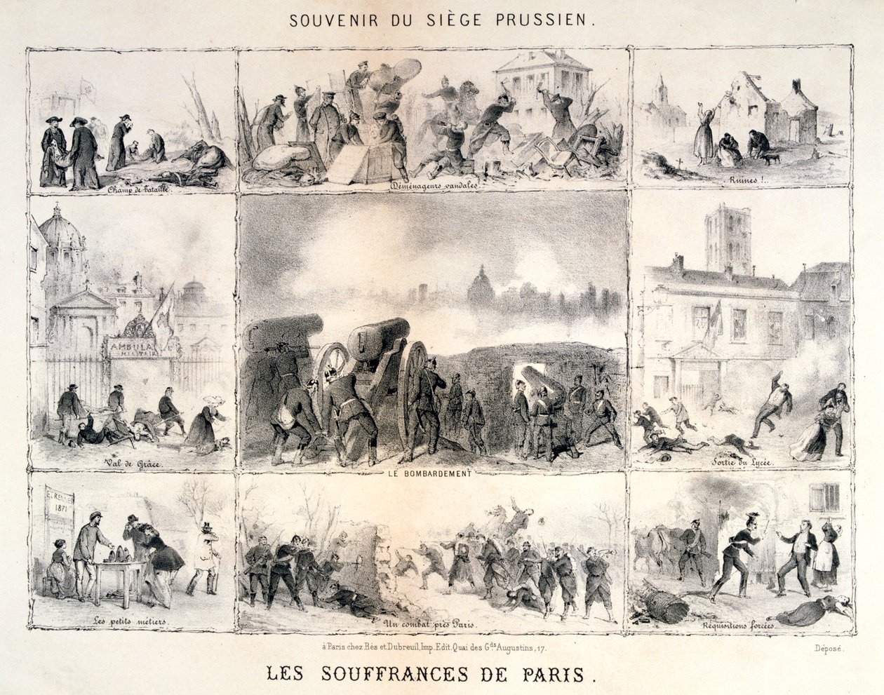 Les Souffrances de Paris, 1870-1871 - Unbekannt