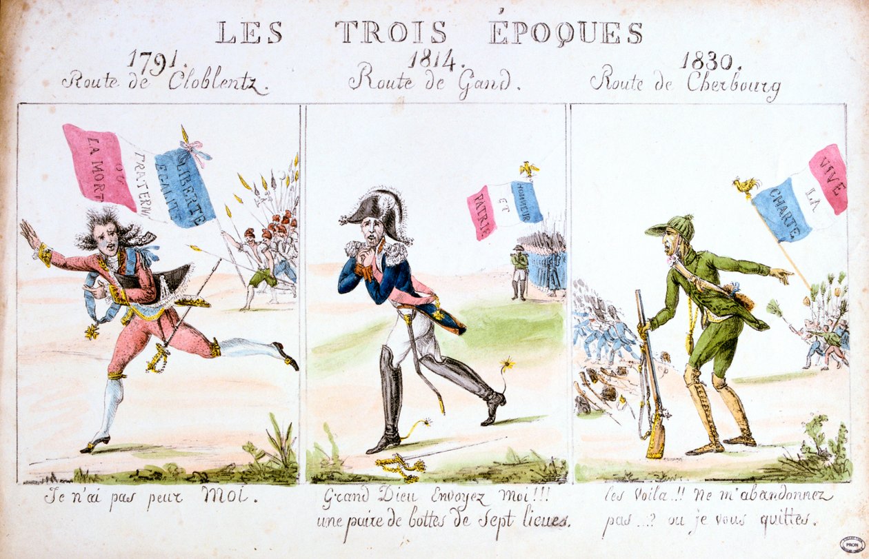 Les Trois Époques, Révolution de 1830, Paris - Unbekannt