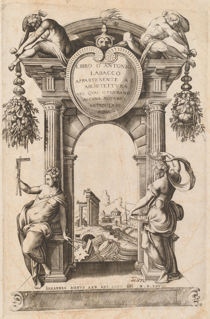 Libro Appartenente al Architettura [Page de titre], 1568 - Unbekannt