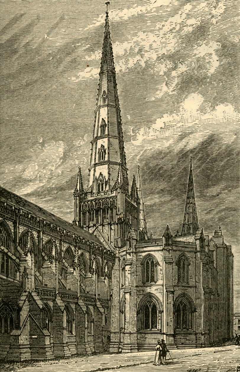 Extérieur de la cathédrale de Lichfield - Unbekannt
