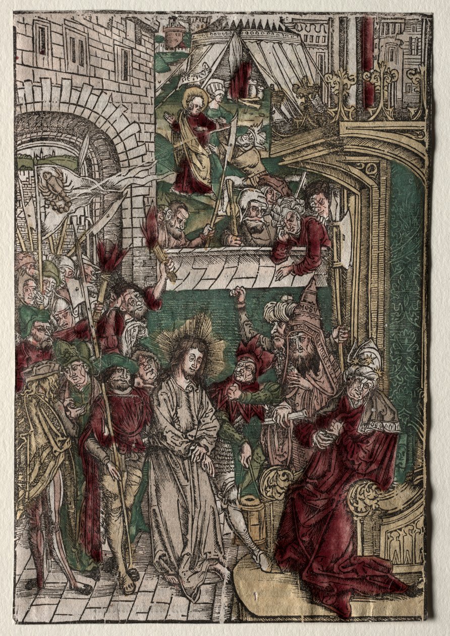 Vie du Christ : Christ devant Pilate, 1400s - Unbekannt