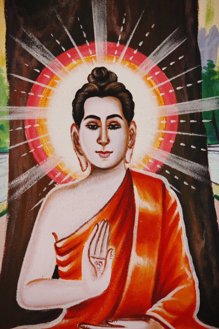 Vie du Bouddha Enseignant les quatre nobles vérités - Unbekannt