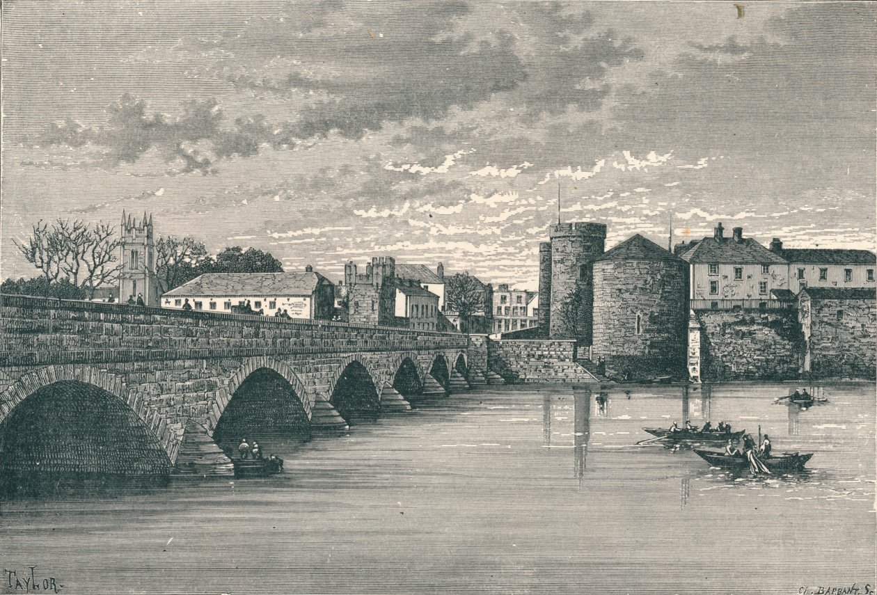 Limerick - Pont Thomond et Château du Roi Jean, 1896 - Unbekannt