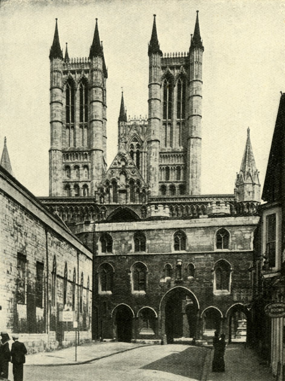 Cathédrale de Lincoln et la porte de l