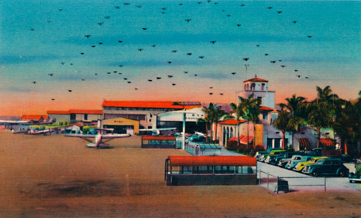 Lindbergh Field et bâtiment administratif. San Diego, Californie, vers 1941 - Unbekannt