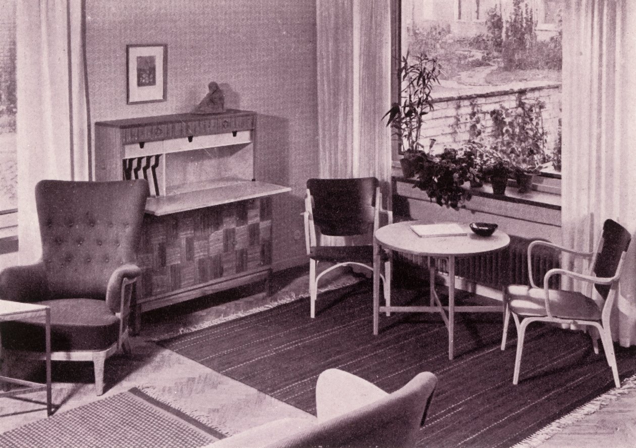 Mobilier de salon par Carl-Axel Acking, fabriqué par A.B. Svenska Möbelfabrikerna, 1949 - Unbekannt