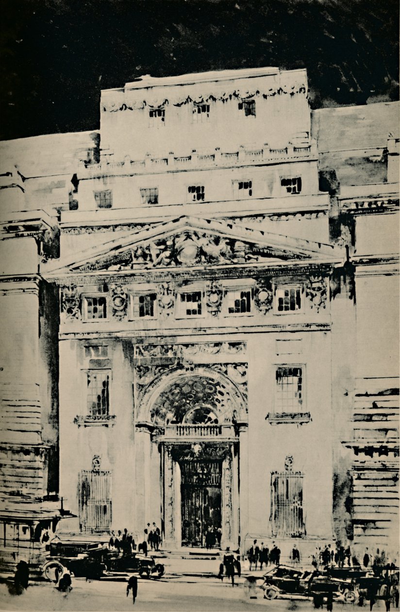 Nouveau bâtiment de Lloyds : Entrée dans Leadenhall Street, 1928 - Unbekannt