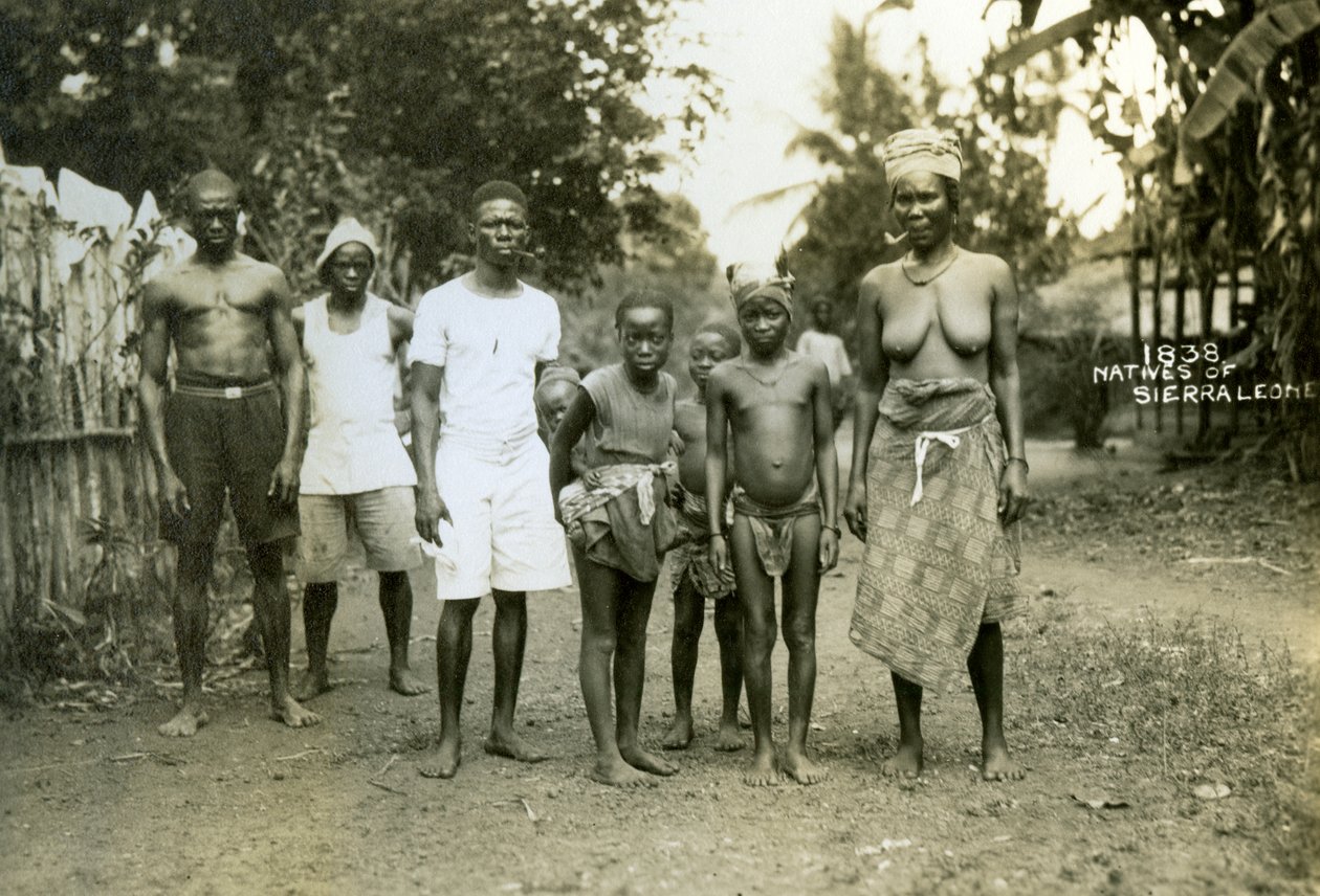 Gens locaux, Sierra Leone, 20e siècle - Unbekannt