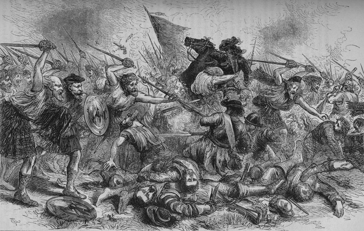 Charge de Lochiel à Killycrankie, 27 juillet 1689, c1880 - Unbekannt