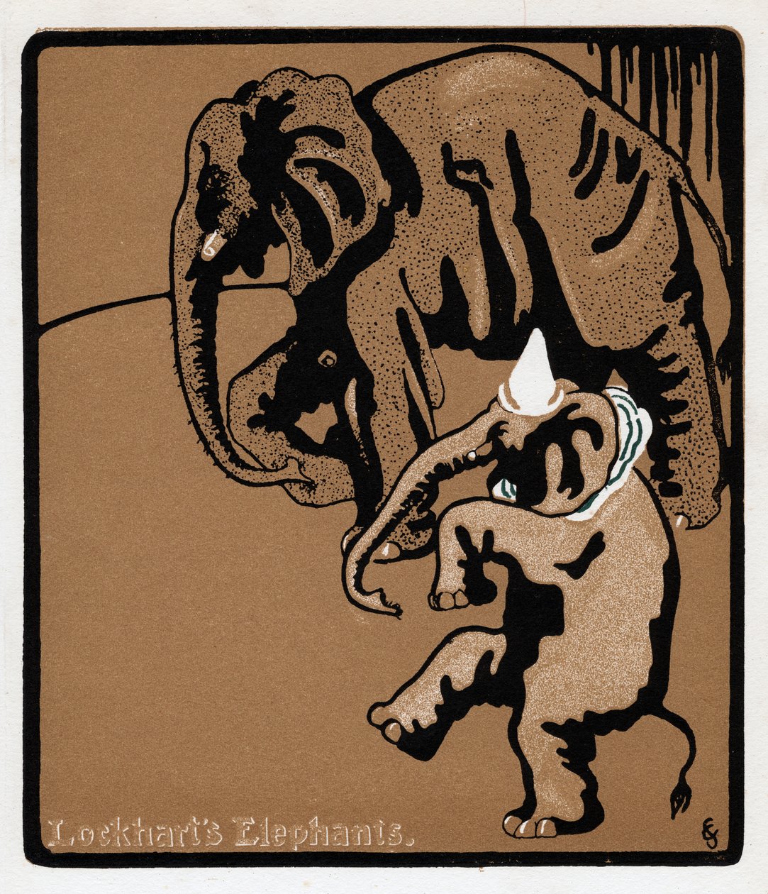 Les éléphants de Lockhart, 19e siècle - Unbekannt