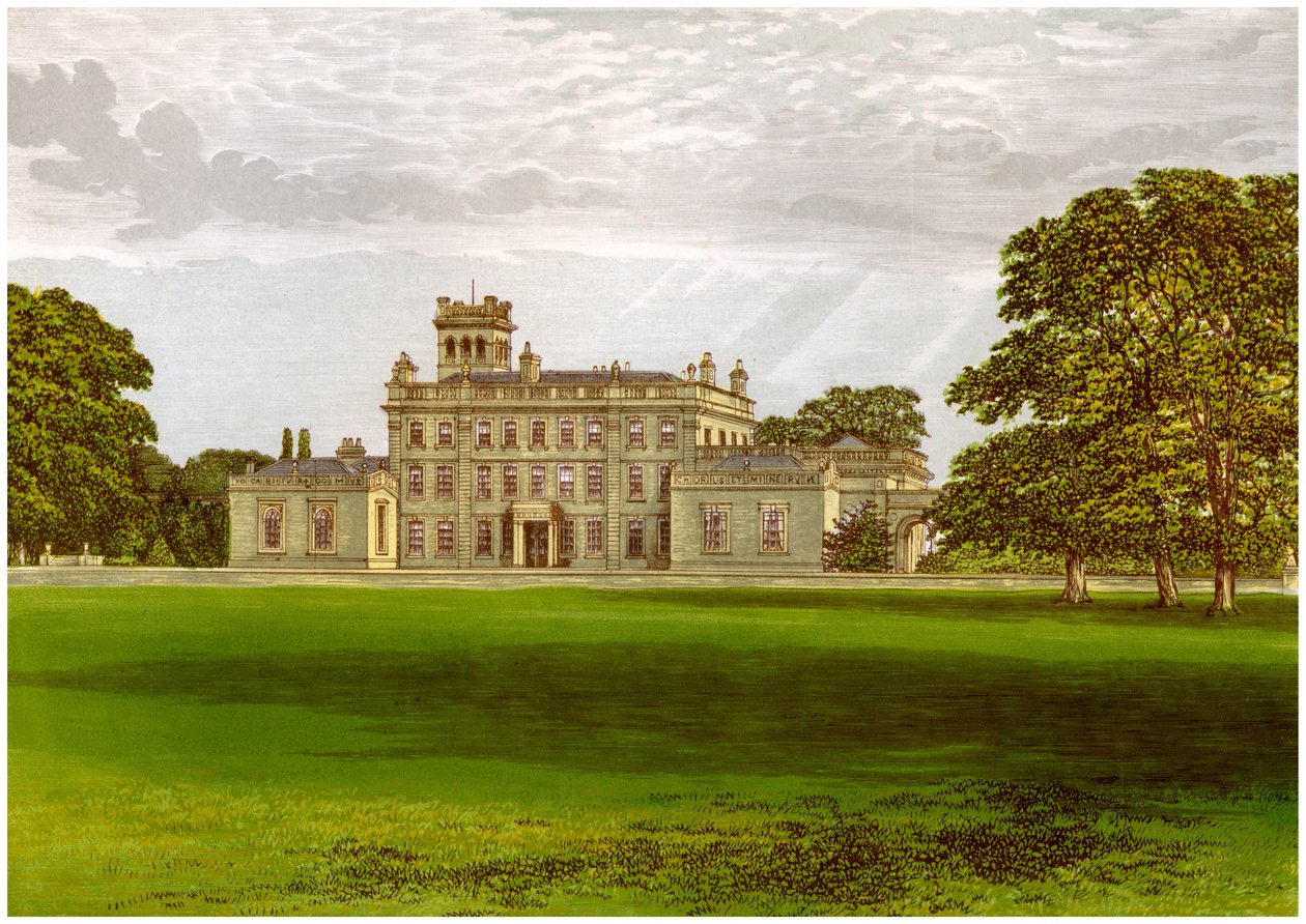 Locko Park, Derbyshire, maison de la famille Drury-Lowe, vers 1880 - Unbekannt