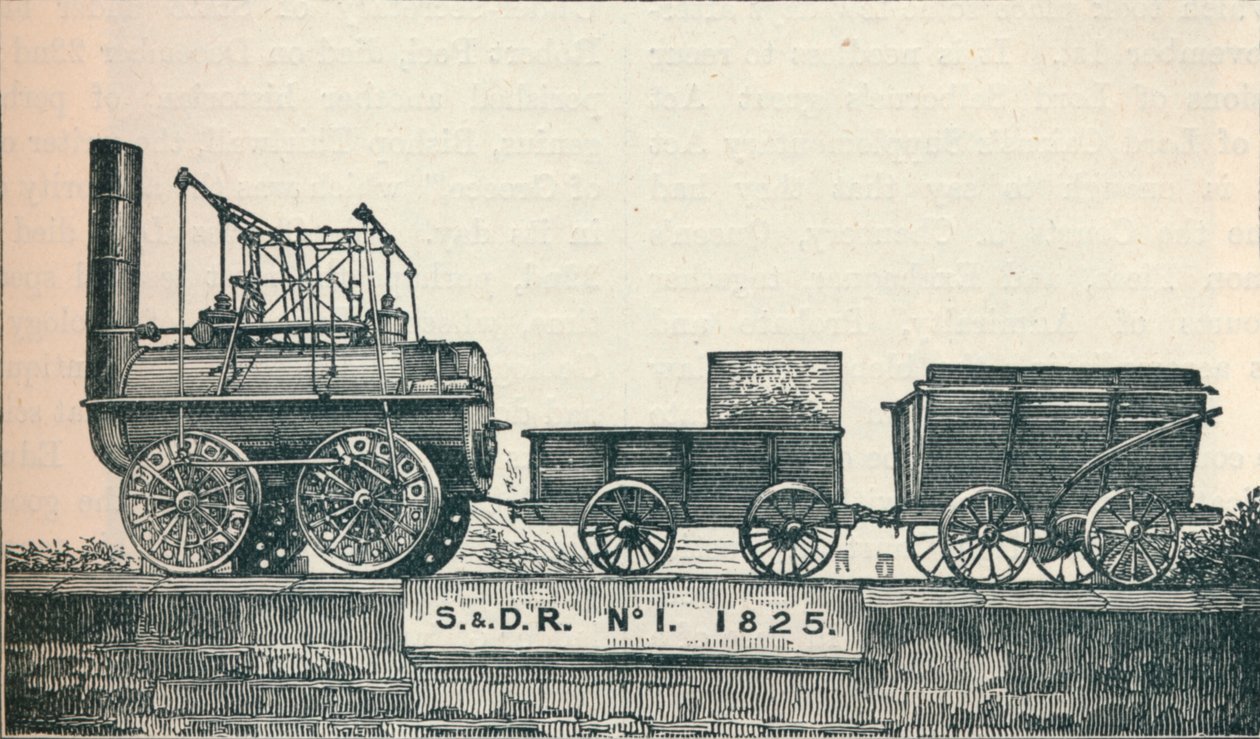 Locomotion no 1, construite pour le chemin de fer Stockton & Darlington, 1825 - Unbekannt