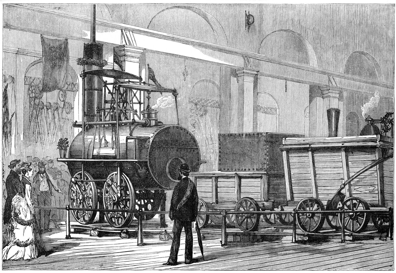 Locomotion, la première locomotive à vapeur, au Jubilé du chemin de fer, Darlington, Durham, 19e siècle - Unbekannt