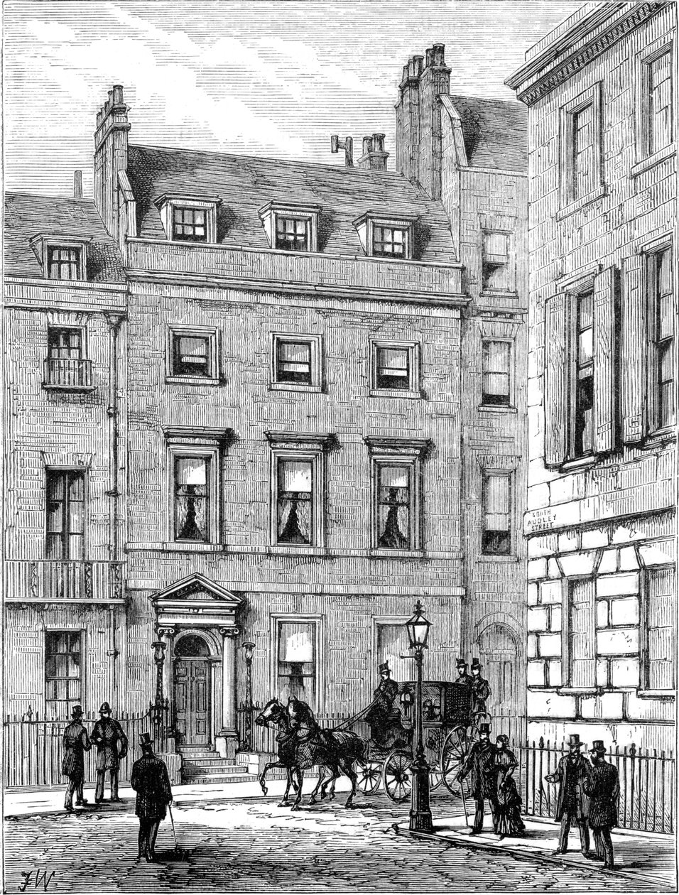 Maison de Lord Beaconsfield, 19, Curzon Street, Mayfair, Londres, 1900 - Unbekannt