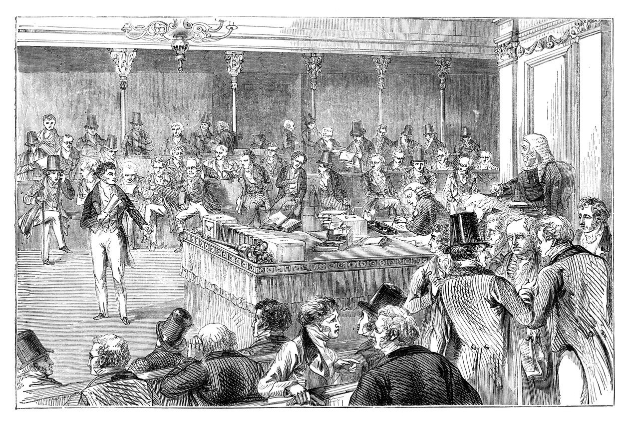 Lord John Russell 1792-1878 introduisant la loi de réforme de 1832 vers 1895 - Unbekannt