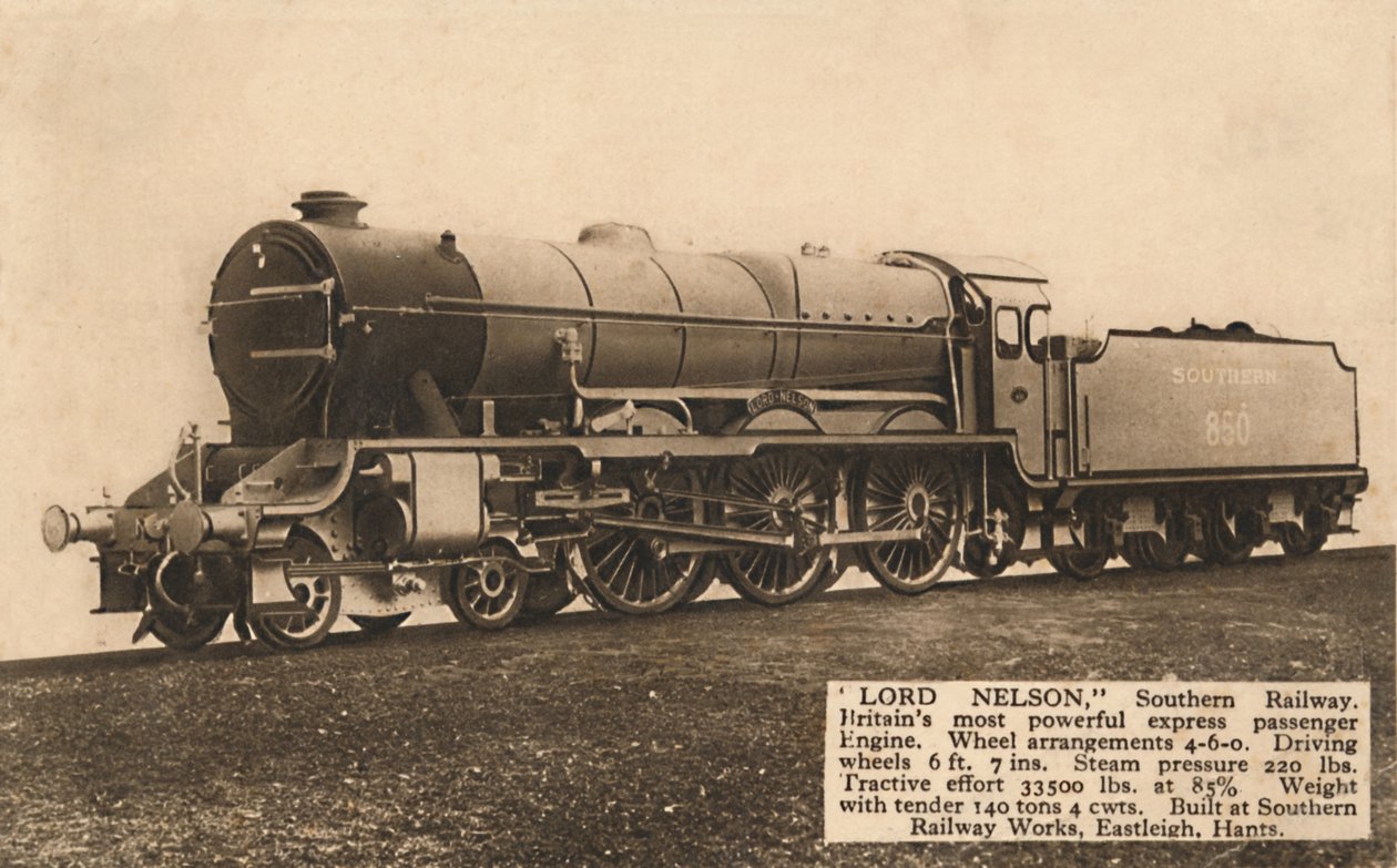 Lord Nelson, Southern Railway, vers 1930 - Unbekannt