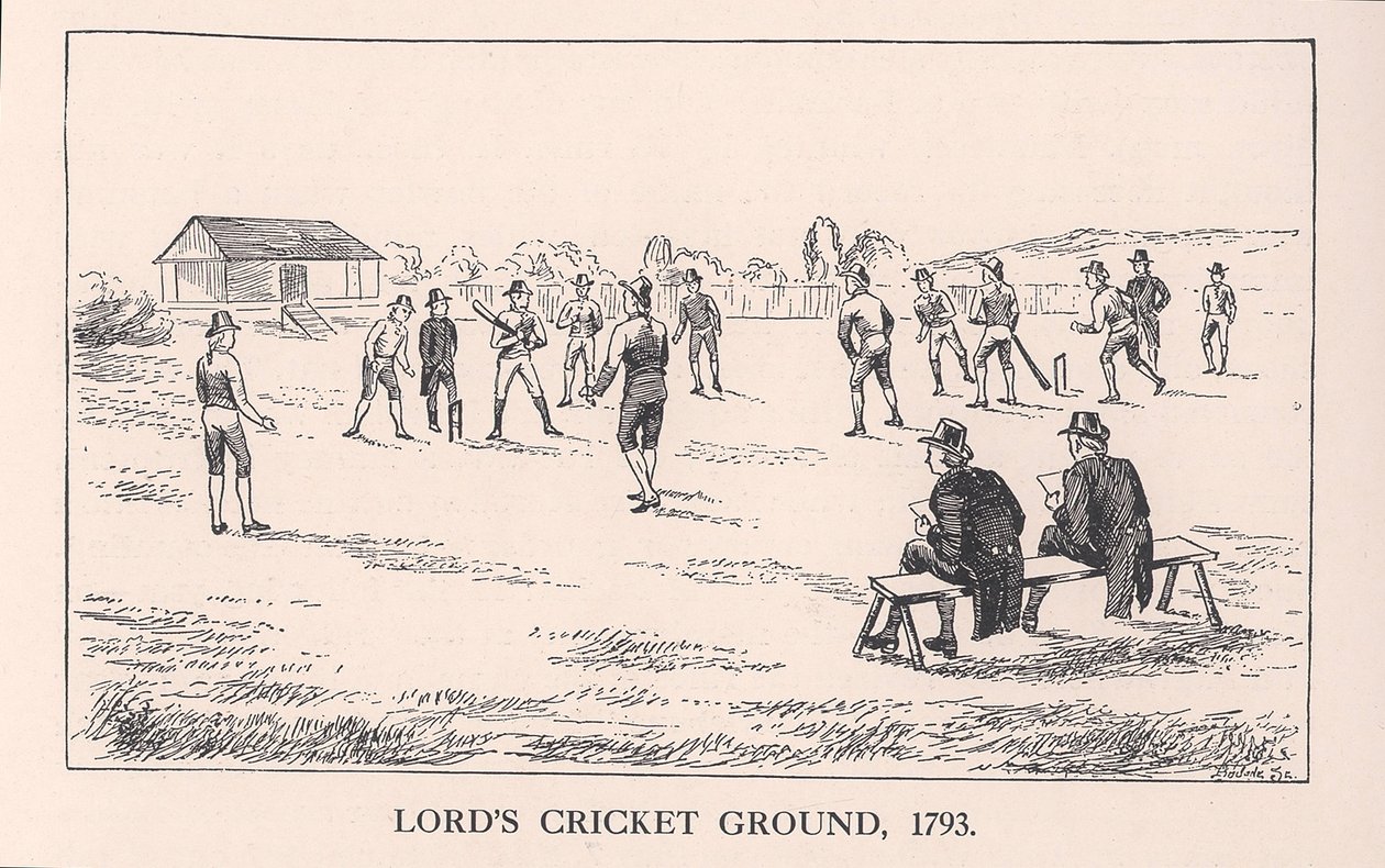 Terrain de cricket de Lords, Londres, 1793, 1912 - Unbekannt