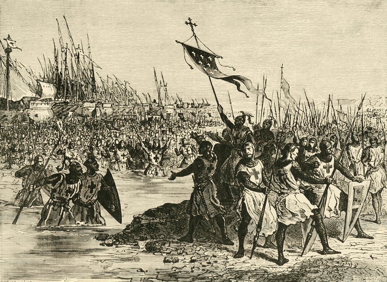 Louis IX. Débarquement en Égypte, 1249, 1890 - Unbekannt