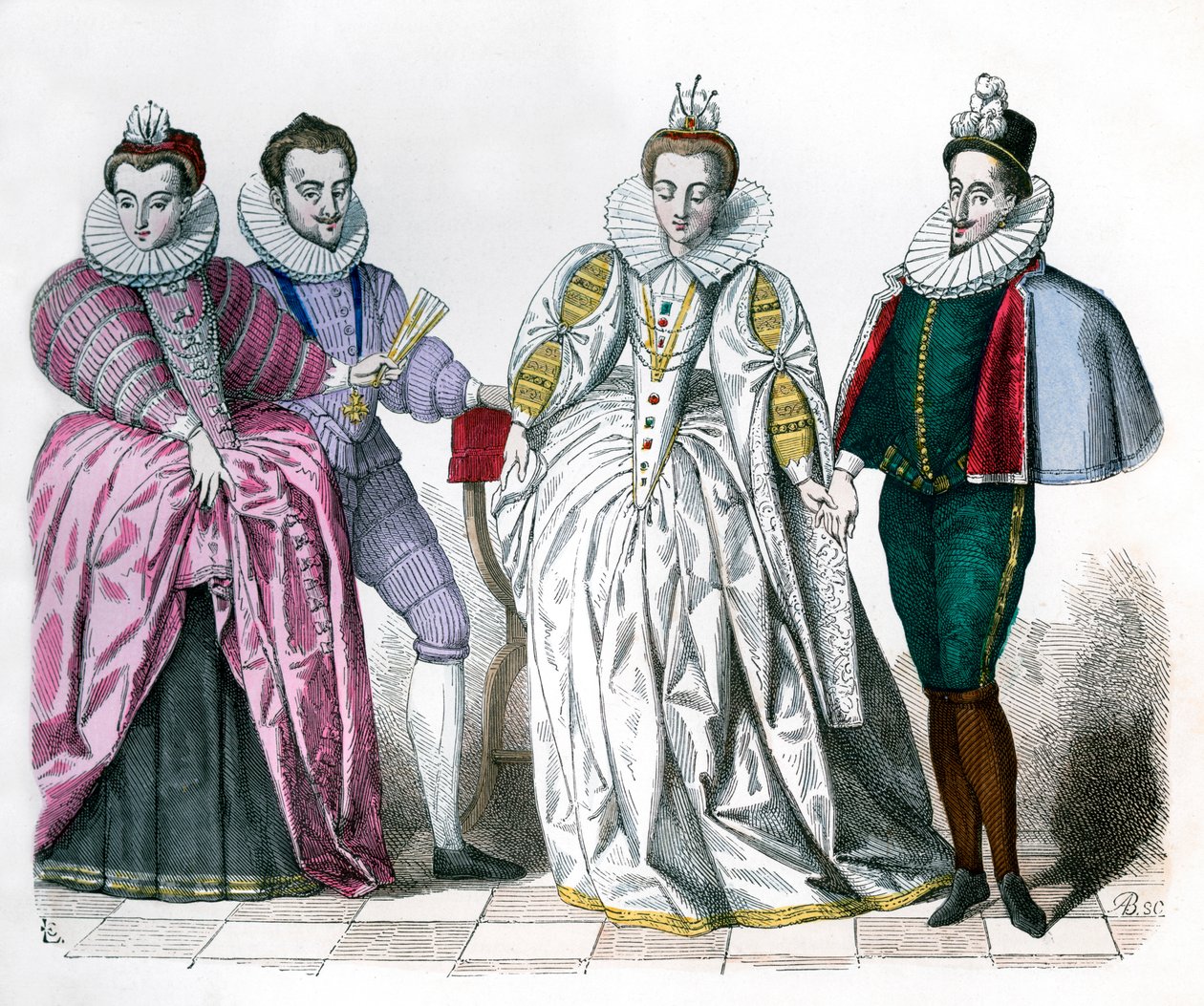 Louise de Lorraine, duc de Guise, Marguerite de Vaudémont et Anne de Joyeuse, 1581, 1882-1884 - Unbekannt