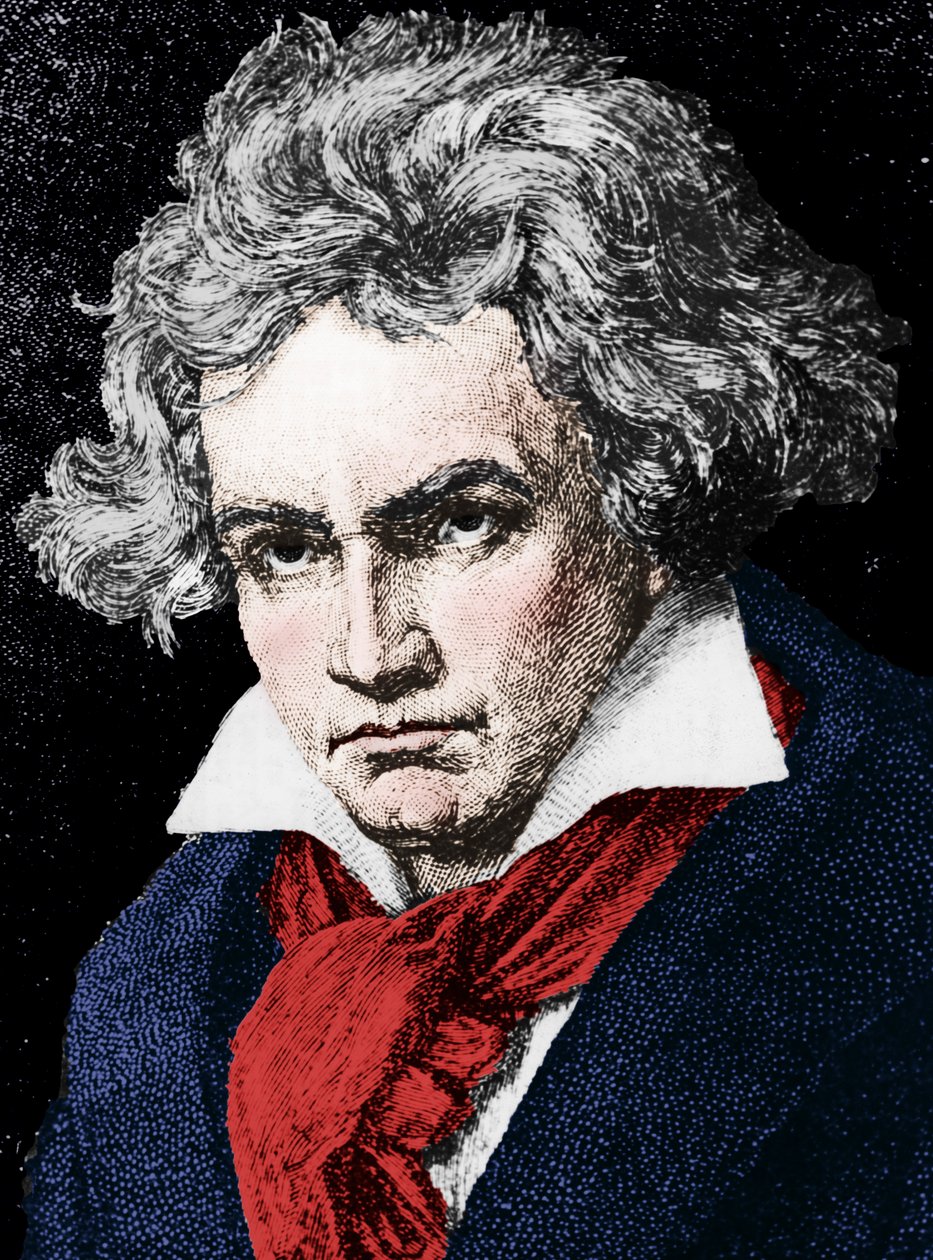 Ludwig van Beethoven 1770-1827, compositeur et pianiste allemand, 19ème siècle - Unbekannt