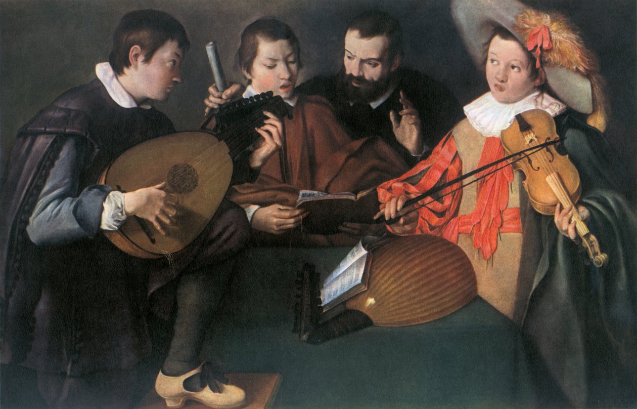 Luths et violon, peintre italien inconnu du XVIIe siècle - Unbekannt