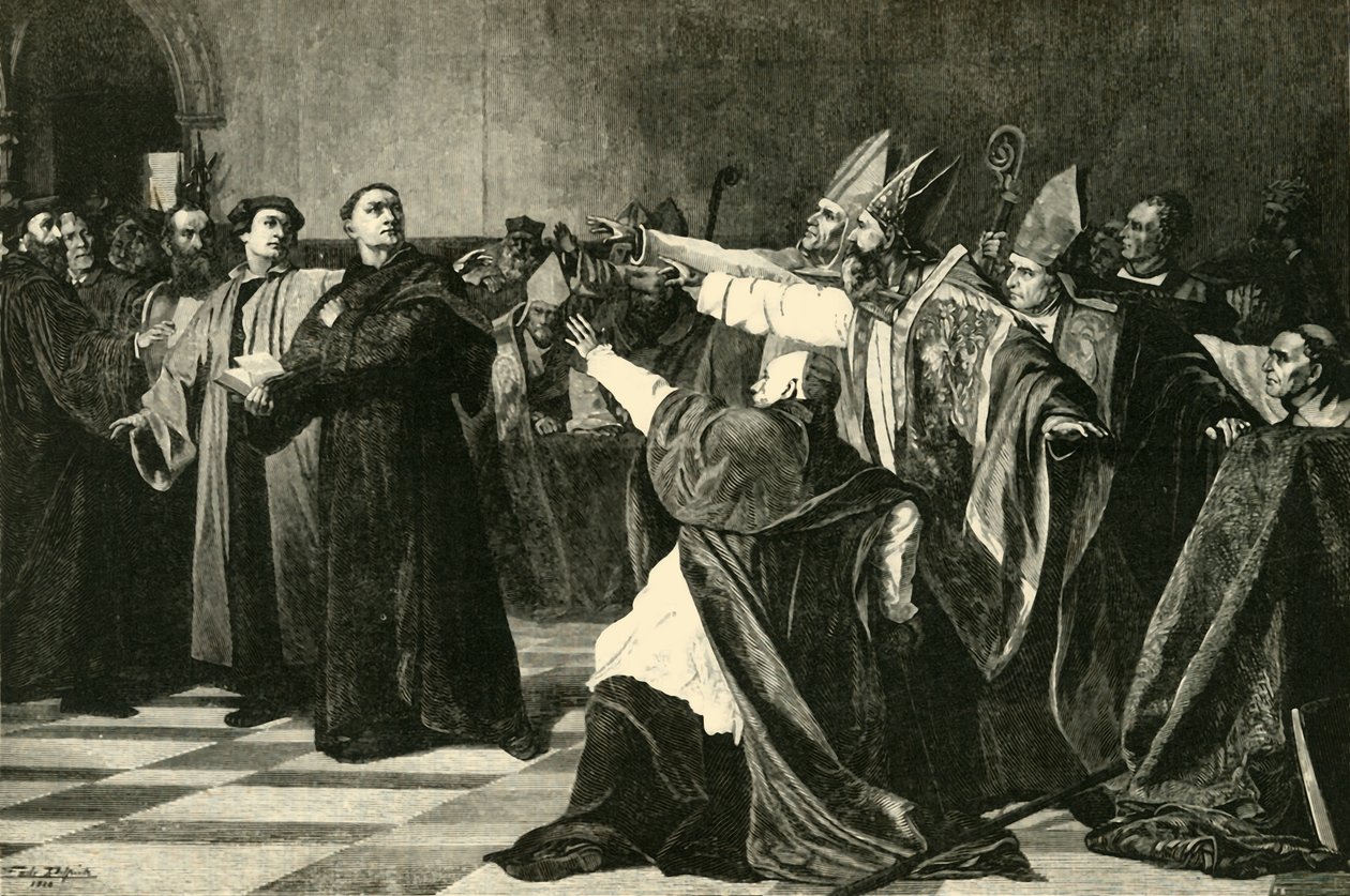 Luther à la Diète de Worms, 1521, 1890 - Unbekannt