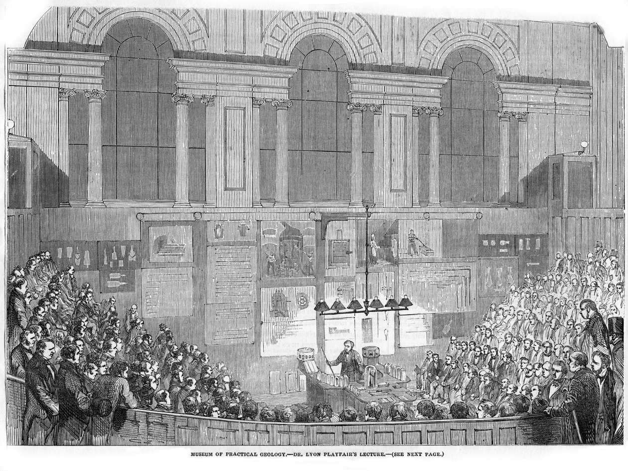 Lyon Playfair, chimiste et politicien écossais, donnant une conférence, 1852 - Unbekannt
