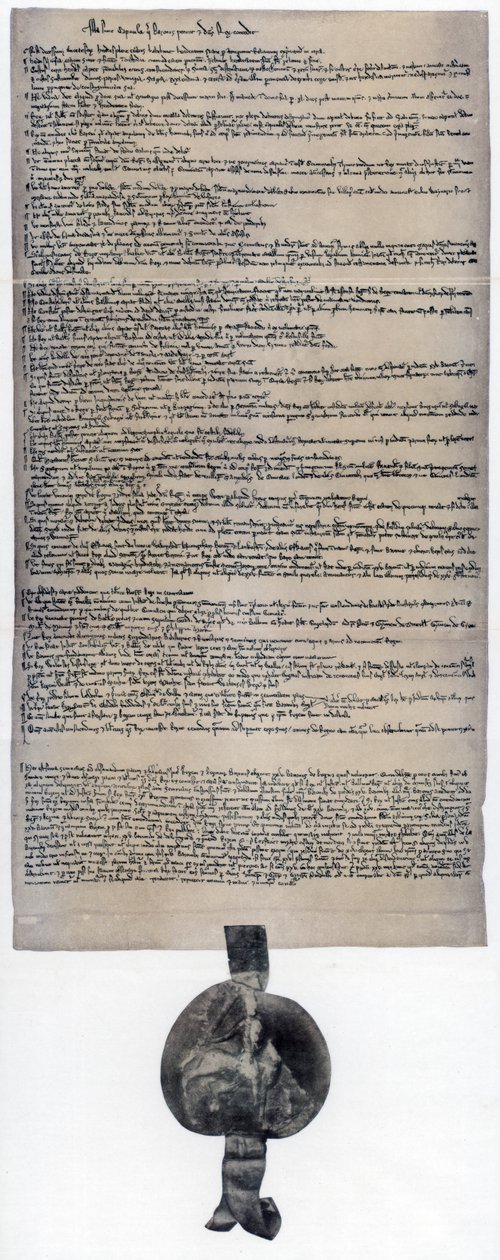 Magna Carta, charte anglaise initialement émise en 1215 - Unbekannt