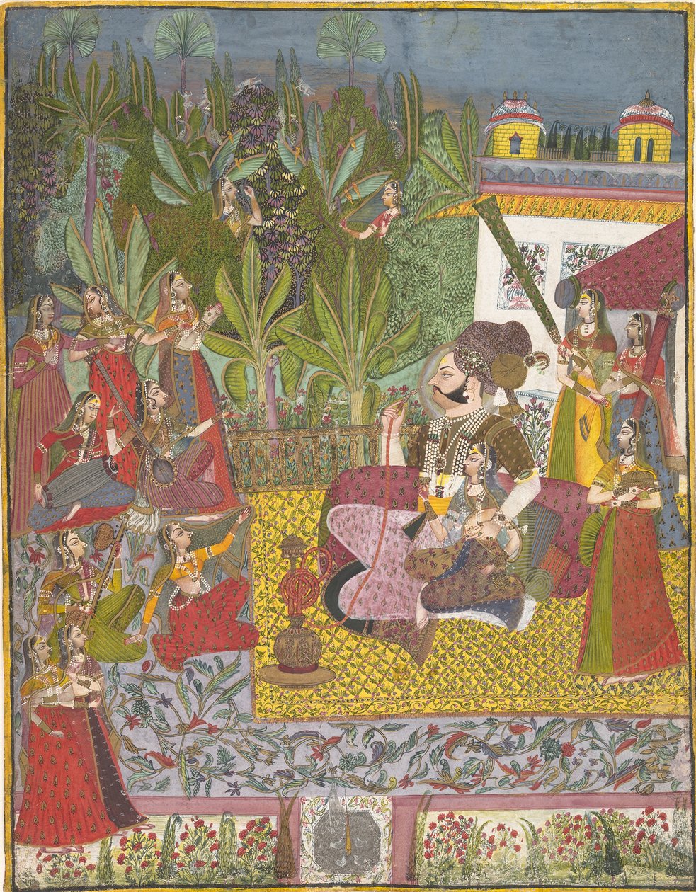 Maharaja Bijay Singh dans son Harem, vers 1770 - Unbekannt