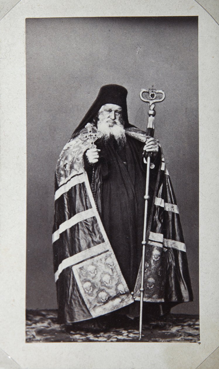 Makarios, archevêque du monastère Saint-Panteleimon au mont Athos, Grèce, années 1870 - Unbekannt