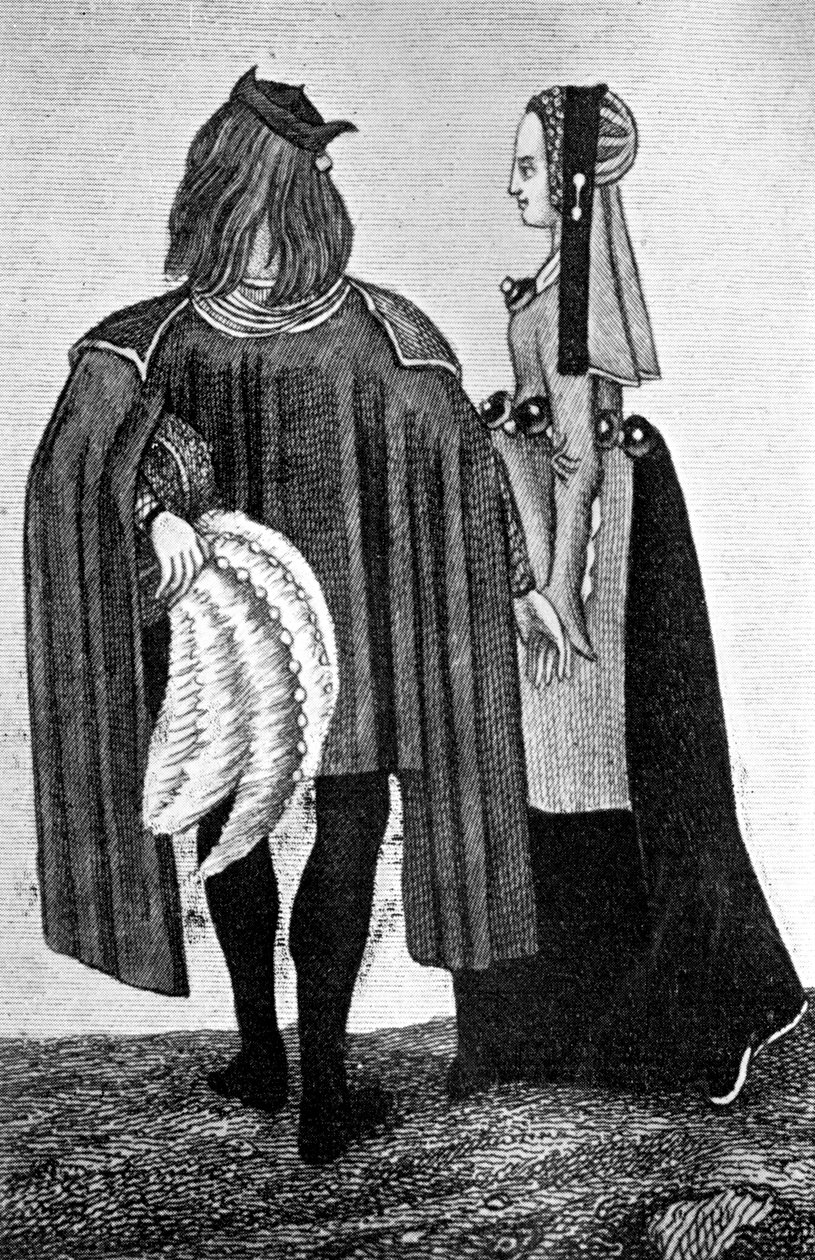 Costume masculin et féminin, fin 15e-début 16e siècle, 1910 - Unbekannt