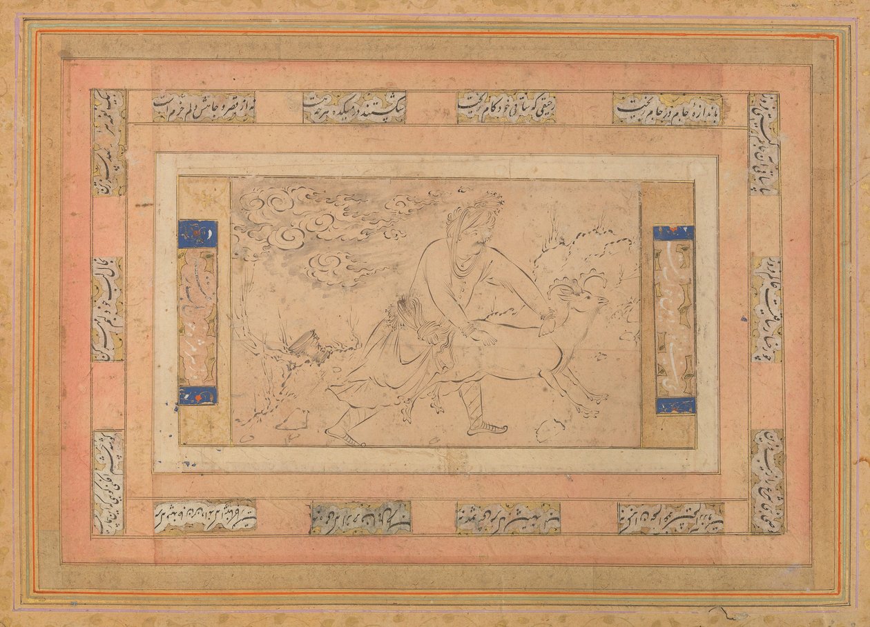 Homme avec un bélier, folio de l