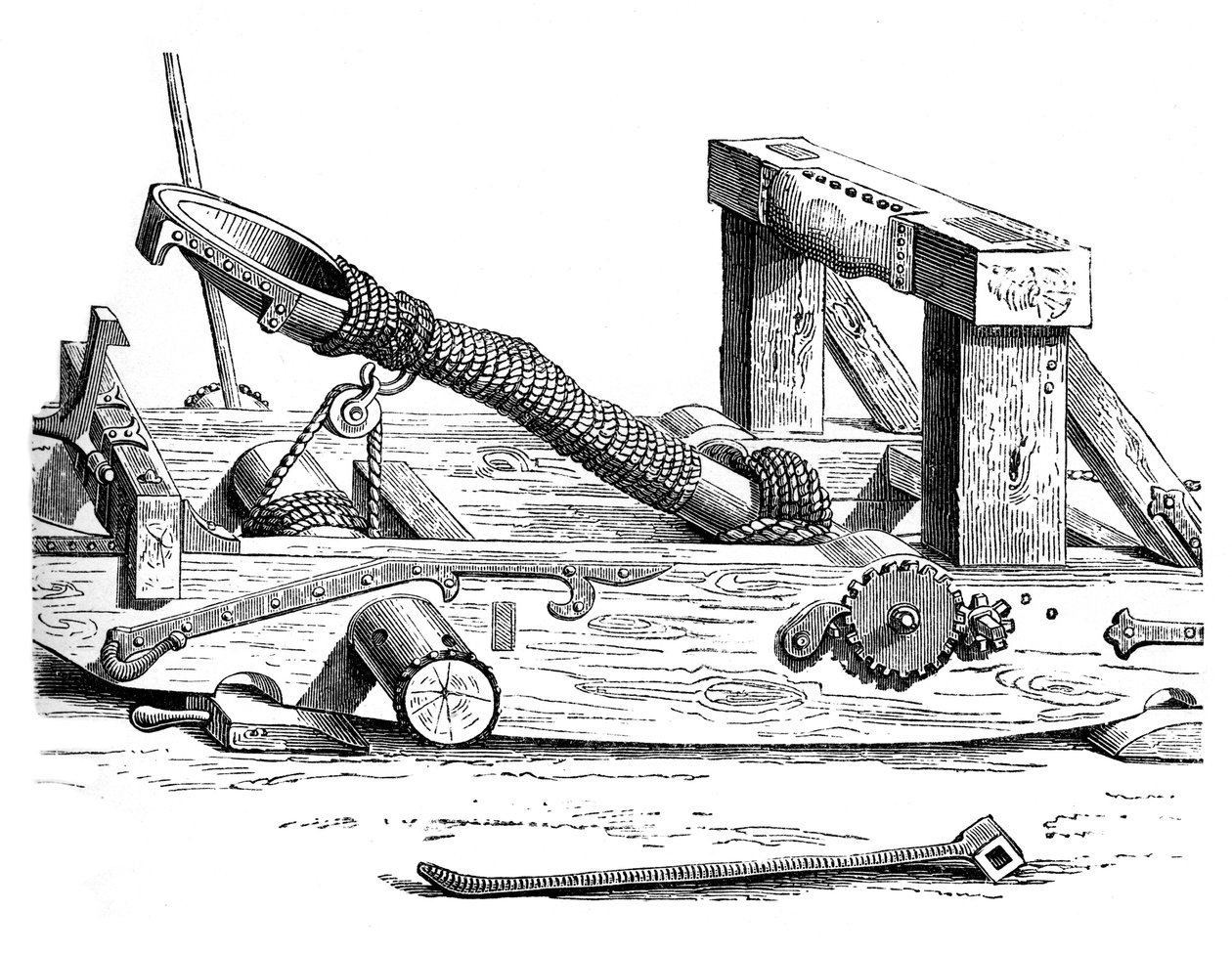 Mangonneau, une machine de guerre au XVe siècle, 1870 - Unbekannt