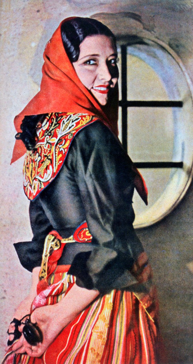 Manuela Del Rio, actrice et danseuse espagnole, 1943