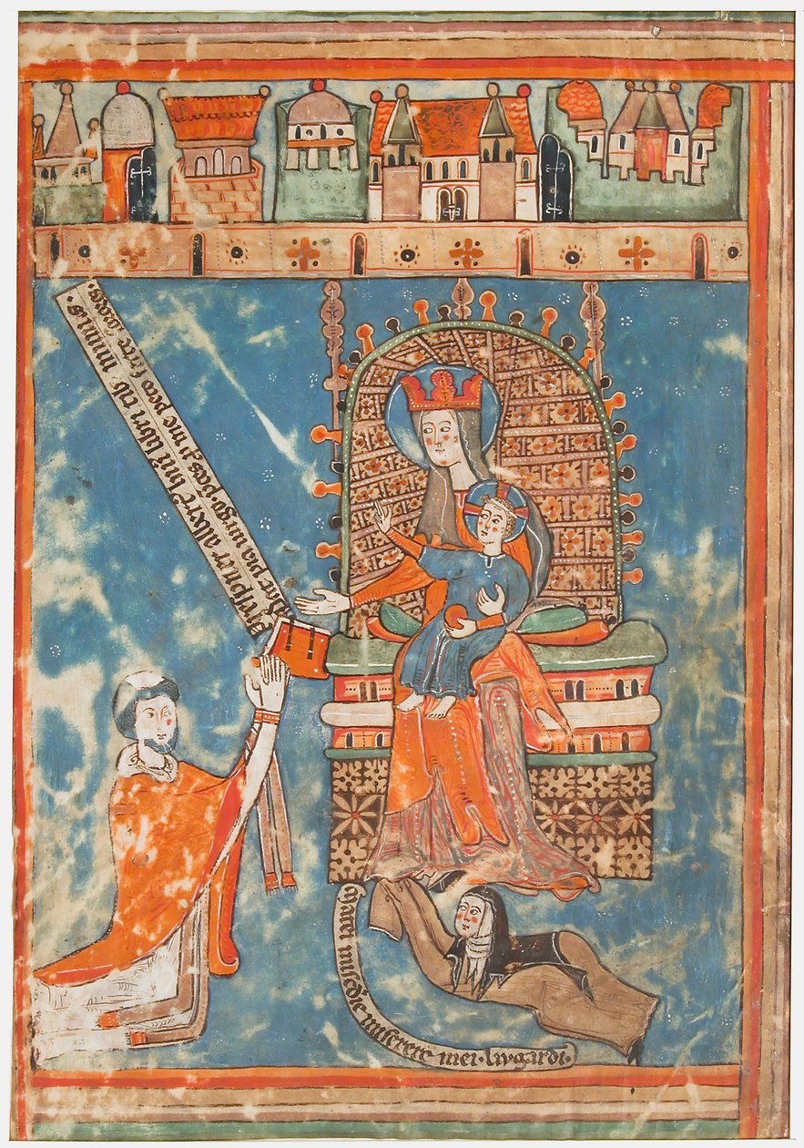 Feuille de Manuscrit avec la Dédicace d