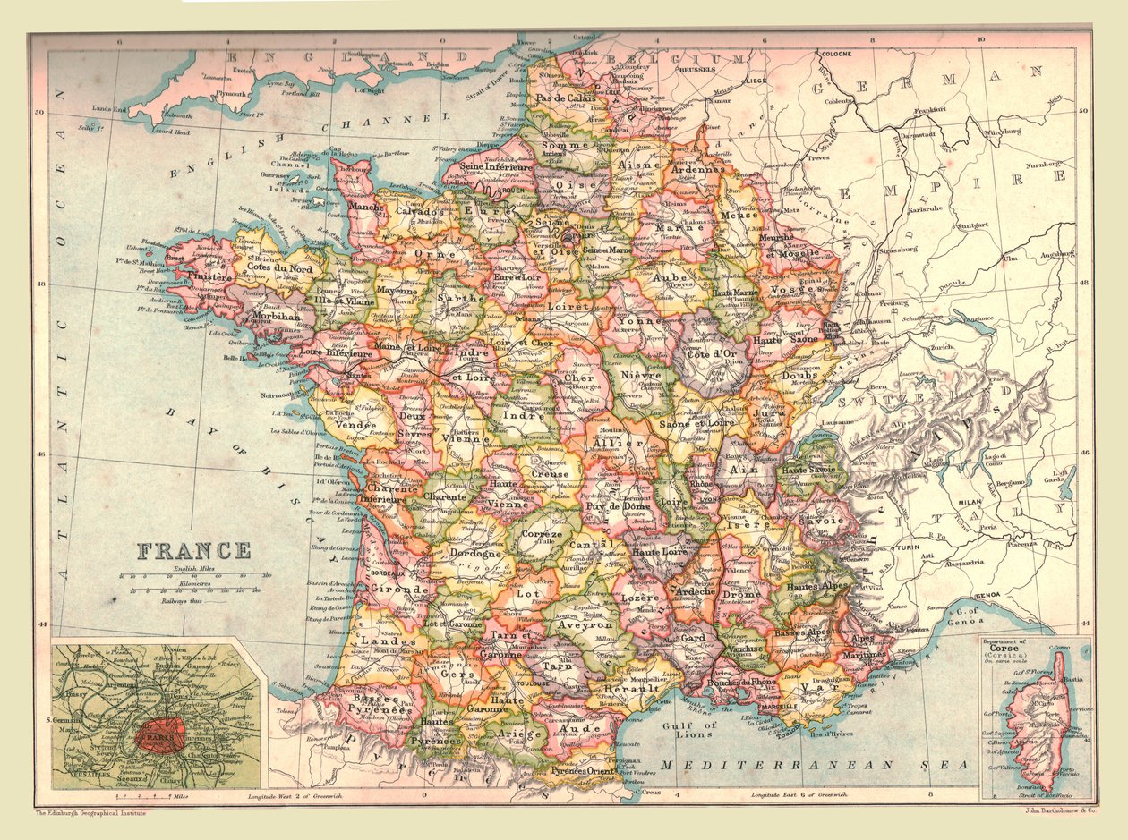 Carte de France, 1902 - Unbekannt