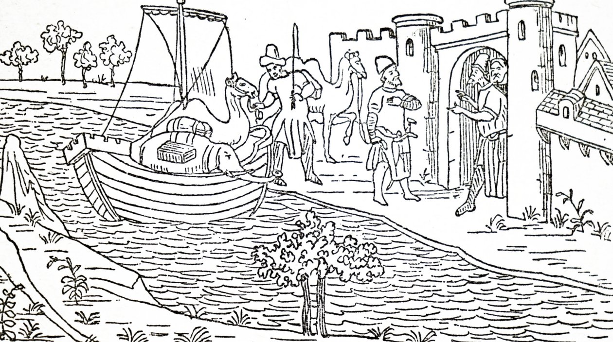 Marco Polo et ses oncles arrivent à Hormuz - Unbekannt
