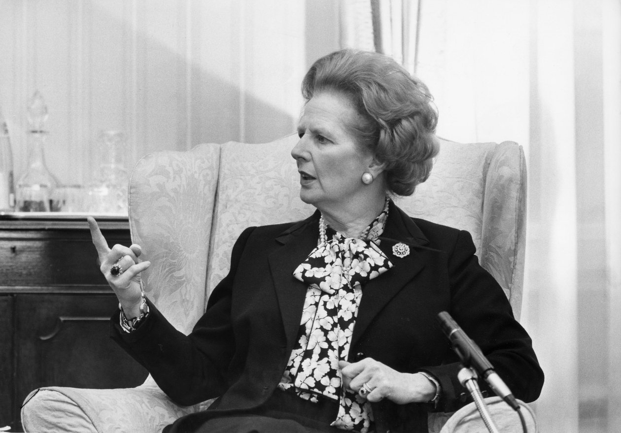 Margaret Thatcher, femme politique britannique, vers les années 1980 - Unbekannt