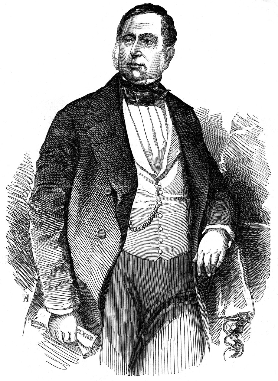 Mariano Arista, général et politicien mexicain, 1853 - Unbekannt