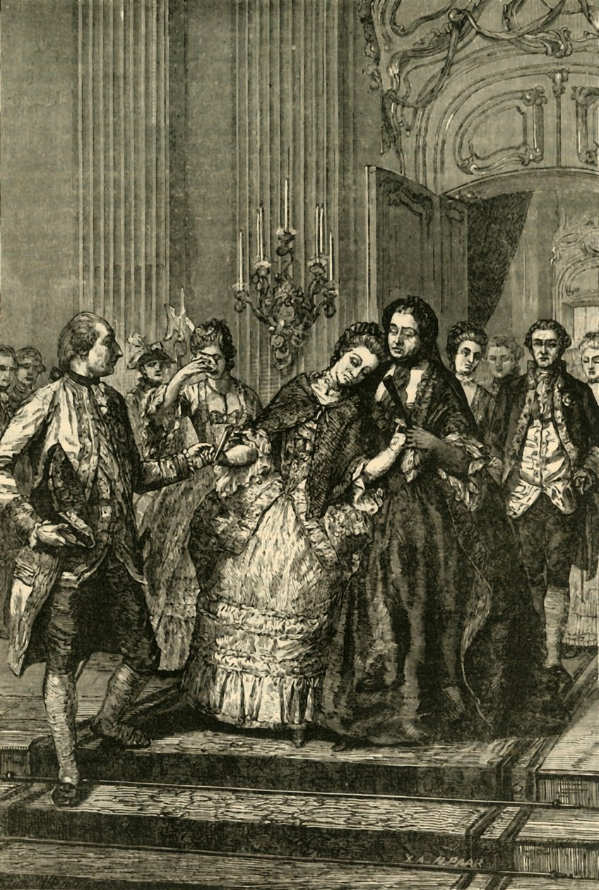 Marie-Antoinette prenant congé de sa mère, 1770, 1890 - Unbekannt