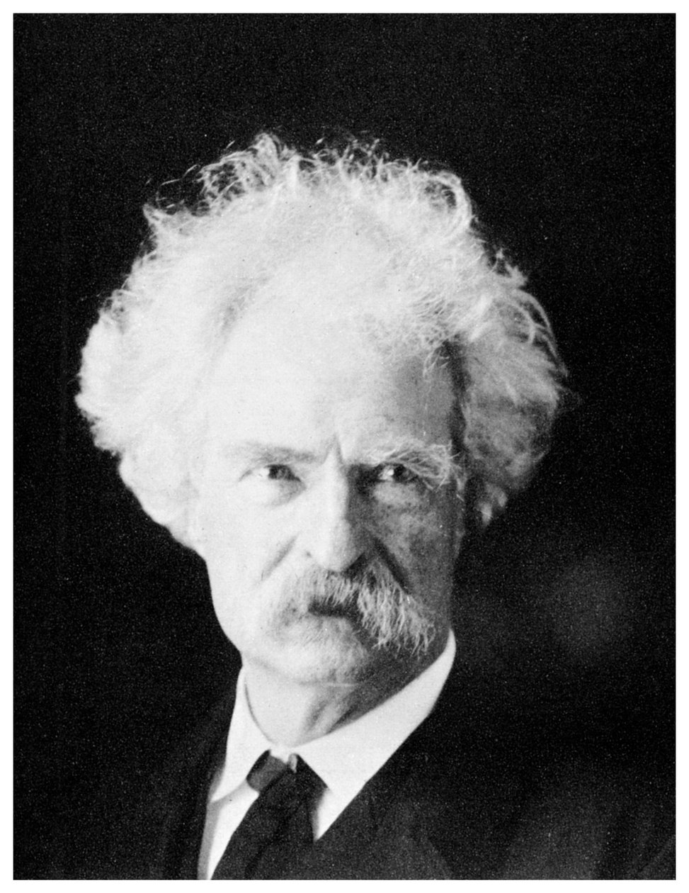 Mark Twain, romancier américain, dans ses dernières années, vers 1890 - Unbekannt