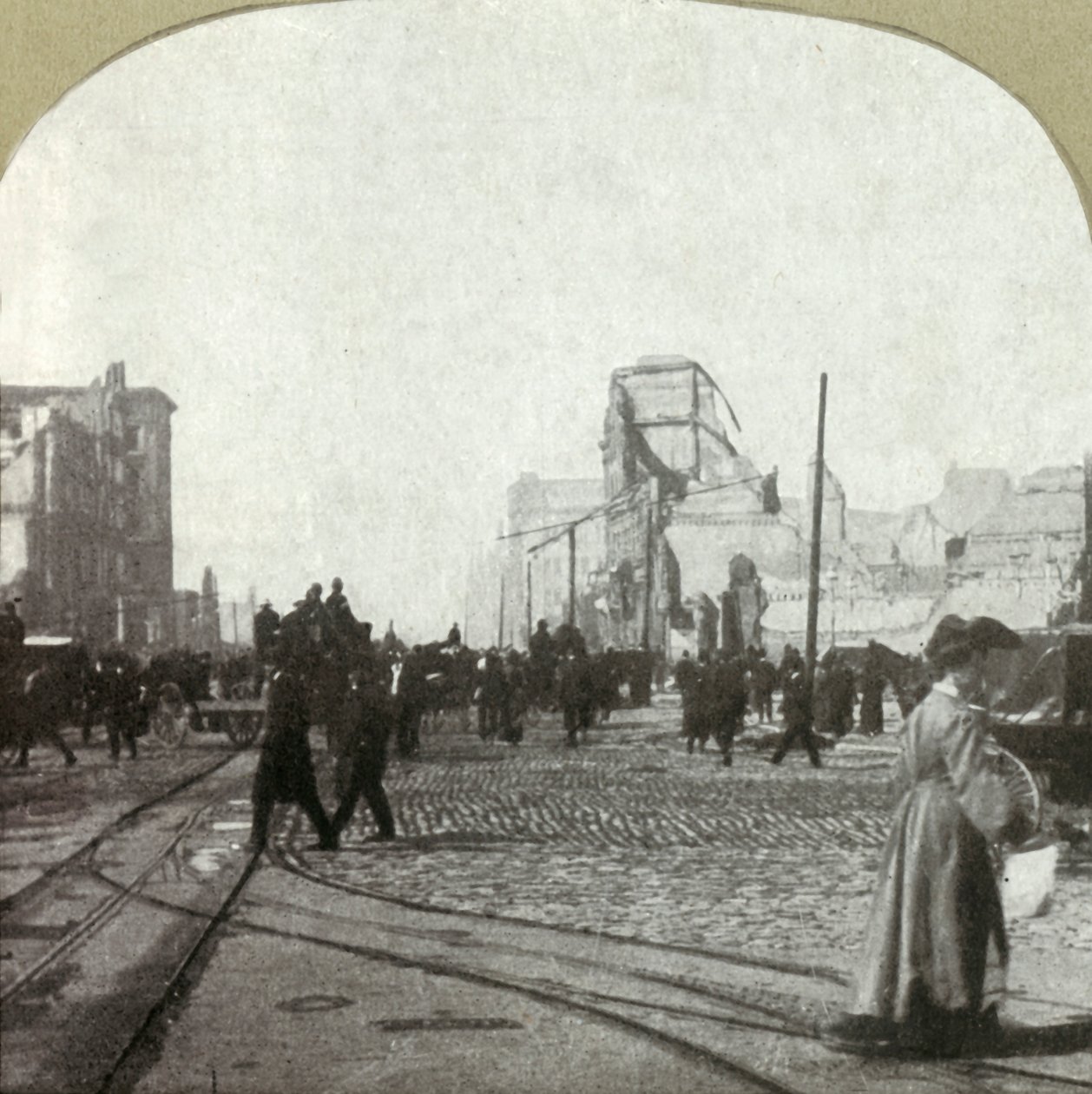Market St. depuis le dépôt de ferry - Bâtiments Chronicle et Call au loin, 1906 - Unbekannt