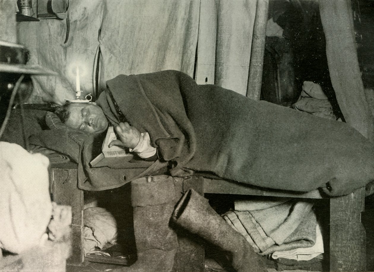 Marston dans son lit, vers 1908, 1909 - Unbekannt