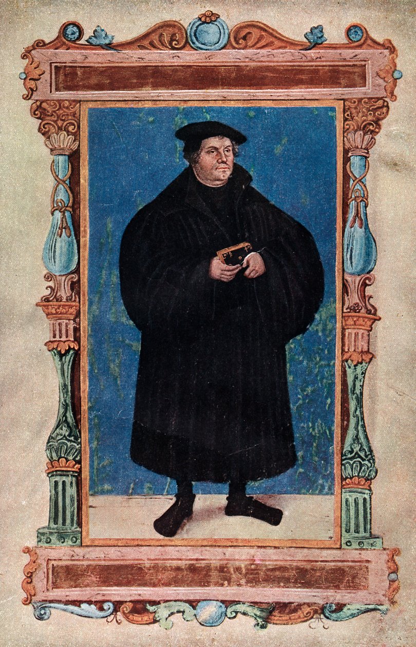 Martin Luther, théologien allemand et moine augustinien, 19e siècle - Unbekannt