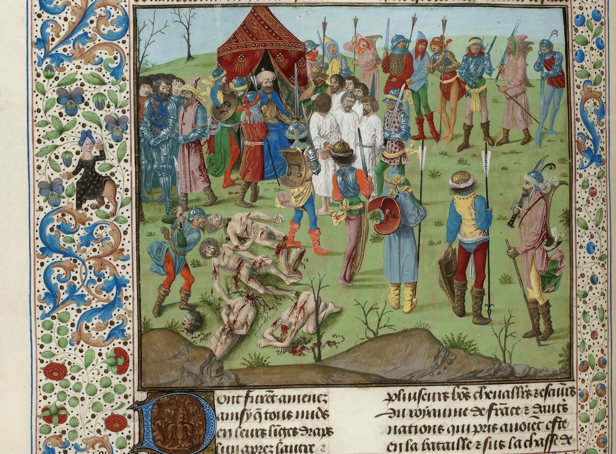 Massacre des chrétiens après la bataille de Nicopolis, vers 1470-1475 - Unbekannt