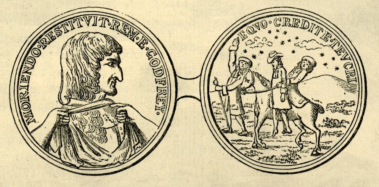 Médaille pour commémorer le meurtre de Godfrey, vers 1876 - Unbekannt